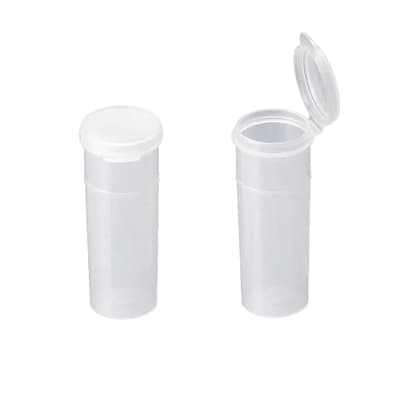 Capitol Plastic Products Dairy Vials with Smooth Top, Aseptic, 2-oz, Translucent, 600/Case