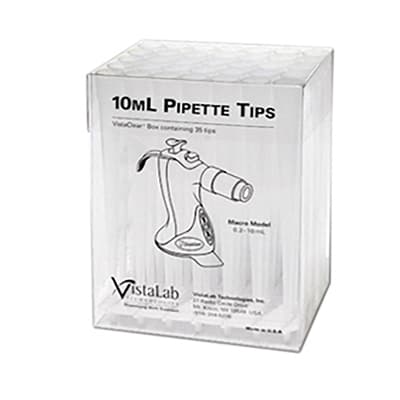 CELLTREAT® VistaClear™ Ovation and MLA Pipette Tips, 10 mL, Sterile, 35/Box