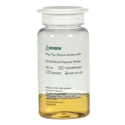 Neogen® Flip-Top Dilution Bottles