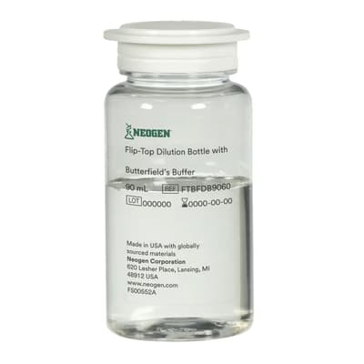 Neogen® Flip-Top Dilution Bottles
