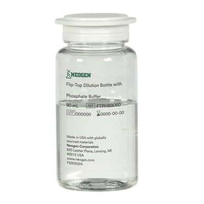 Neogen® Flip-Top Dilution Bottles