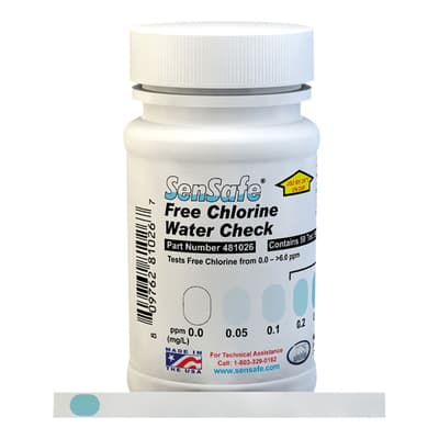 SenSafe® Free Chlorine Test Strips