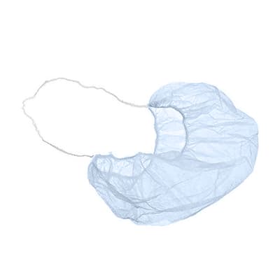 Economy Non-Woven Polypropylene Beard Covers, Color-Coded, 100/Bag, 10 Bags/Case