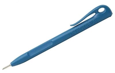 Metal Detectable Elephant Pen with Standard Blue Ink, Color-Coded