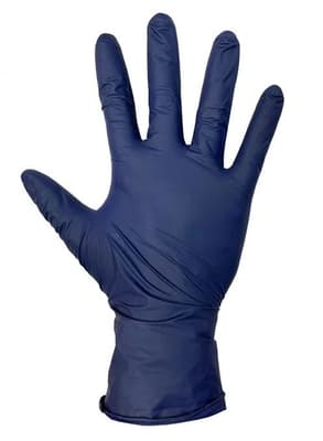 Nitrile Disposable Gloves, Metal Detectable, 2.75 Mil, Blue, Powder-Free, 100 Each/Box