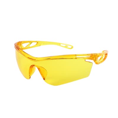 MCR Safety Checklite® CL4 Series Safety Glasses, Duramass® Hard Coat Coating, Amber Frame with Amber Lens, 1/Pair