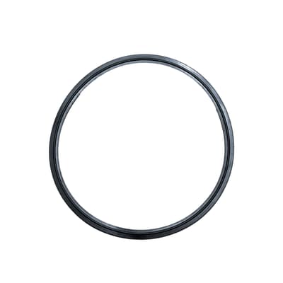 40MPFSFY Flanged Sanitary Clamp Gaskets, Viton, Black, Non-Metal Detectable, 25/Box