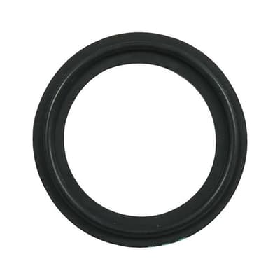 FDA Compliant 4" Tri-Clamp Gasket - Type II Flanged, Schedule 5, Buna Black 40MVFU4, 1 Each