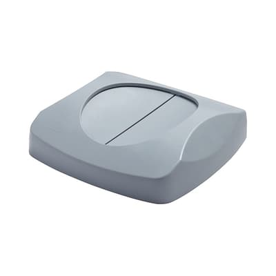 Rubbermaid® Universal Square Swing Top, Gray, 23-Gallon, 16" L x 4" H, Resin, 1 Each