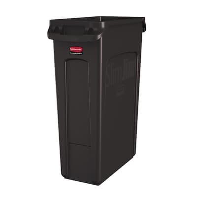Rubbermaid® Slim Jim® Trash Container, 23-Gallon, Color-Coded, 1 Each