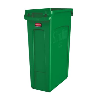 Rubbermaid® Slim Jim® Trash Container, 23-Gallon, Color-Coded, 1 Each