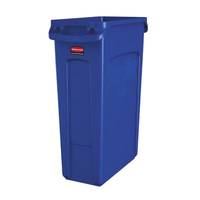 Rubbermaid® Slim Jim® Trash Container, 23-Gallon, Color-Coded, 1 Each