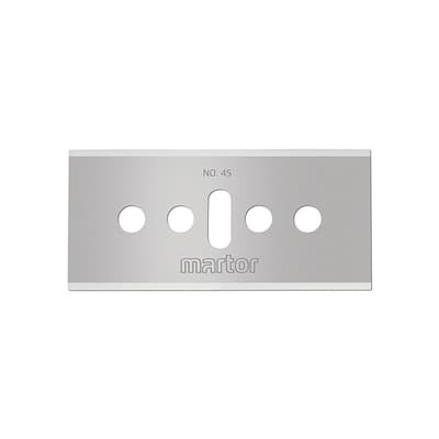 CARTONAX No. 45 Replacement Blade for Safety & Utility Knives, Carbon Steel, 100/Box