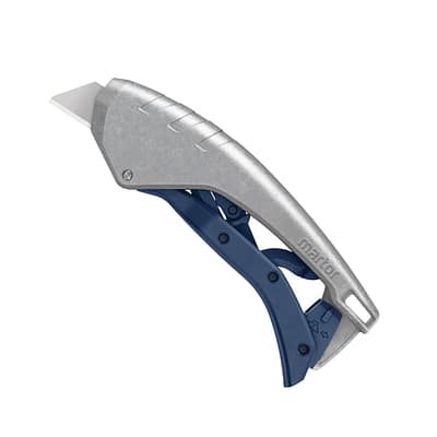 SECUNORM 610 XDR Self-Retractable Safety Knife with 3-in-1 Lever, Metal Detectable, 6.22"L, Gray, Stainless Steel Blade, 1 Each