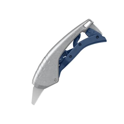 SECUNORM 610 XDR Self-Retractable Safety Knife with 3-in-1 Lever, 6.22"L, Gray, Stainless Steel Blade, 1 Each