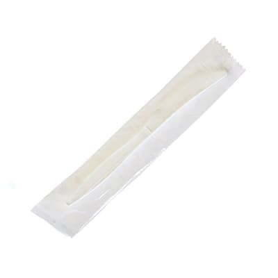 Boardwalk® Plastic Knives, Mediumweight, Individually Pre-Packaged, White, 1000/Case