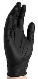 Nitrile Disposable Exam Gloves, 4 Mil, Black, Powder-Free, 100 Each/Box, 10 Boxes/Case