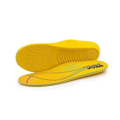 MEGAComfort™ Ergo Personal Anti-Fatigue Mat Insoles, Yellow, 1 Pair