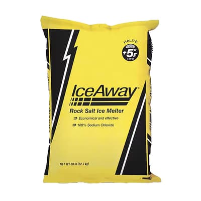 IceAway® Rock Salt Ice Melt, 50-lb Bag
