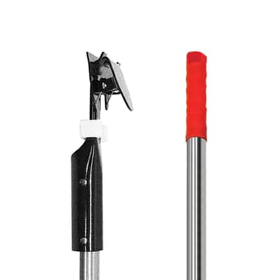 Clip-On Dust Mop Handle, Stainless Steel, 59"L, Color-Coded, 1 Each
