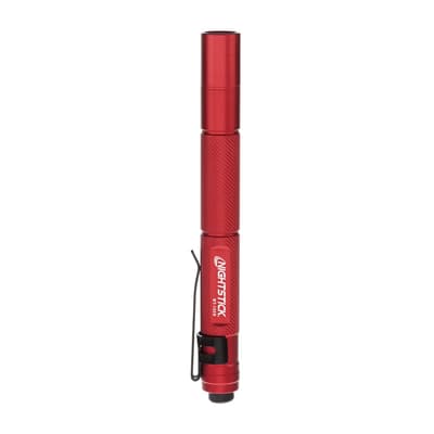 NIGHTSTICK® Mini-TAC Flashlight with Removable Pocket Clip, Aluminum, 0.6" Dia x 5.4"L, 1 Each