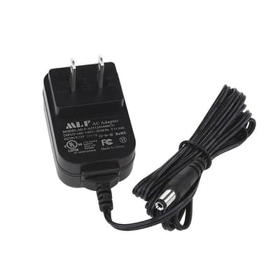 NIGHTSTICK® 12V AC Power Supply, 22 AWG, Black, 6'L, 1 Each