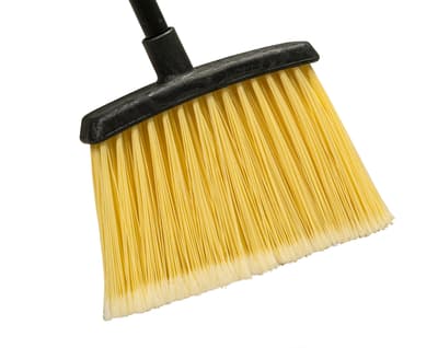 Sparta® Duo-Sweep® Lobby Room with Metal Handle, Natural, 6"W, 36" OAL, 4" Trim, 1 Each