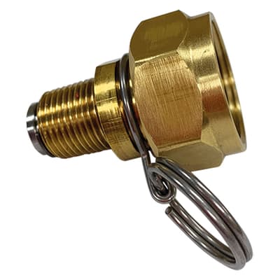 Strahman® Swivel Adapter, 1/2" Male NPT x 3/4" Female GHT, Bronze, 1 Each