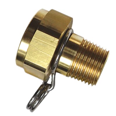 Strahman® Non-Swivel Adapters, 3/4" FGHT x 1/2" Male NPT, Bronze, 1 Each