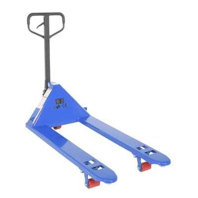 Full Featured Steel Pallet Jack, Color-Coded, 5500-lb Capacity, 27"W x 48"H