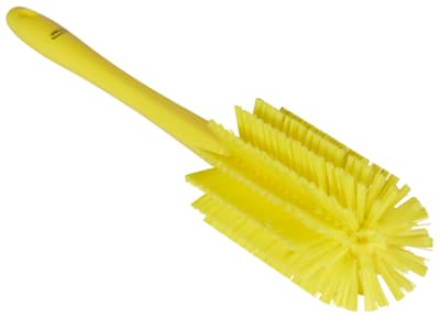 Vikan® Bottle Brush, Color-Coded, 3.1" Dia x 16.9"L, Medium Polyester Bristles, Polypropylene Block, 1 Each