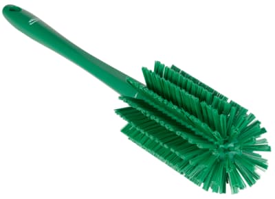 Vikan® Bottle Brush, Color-Coded, 3.1" Dia x 16.9"L, Medium Polyester Bristles, Polypropylene Block, 1 Each