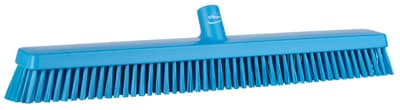 Vikan® Heavy-Duty Push Broom Head, Color-Coded, 3.1"W, 24.4" OAL, 2.4" Trim, 1 Each