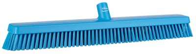 Vikan® Heavy-Duty Push Broom Head, Color-Coded, 3.1"W, 24.4" OAL, 2.4" Trim, 1 Each