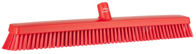 Vikan® Heavy-Duty Push Broom Head, Color-Coded, 3.1"W, 24.4" OAL, 2.4" Trim, 1 Each