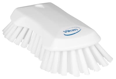 Vikan® XL Hand Scrub Brush, Color-Coded, 4.3"W x 9.1"L, Extra-Stiff Polyester Bristles, Polypropylene Block, 1 Each