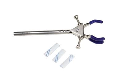 United Scientific™ 3-Prong Extension Clamps with Stainless Steel Rod, Small