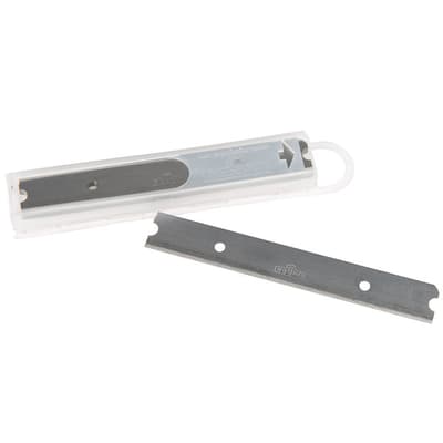 RB10C Replacement 4" Scraper Blades, Carbon Steel, Reversible, Pack of 10