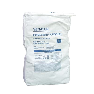 HOMBITAN® AFDC 101 Kosher & Halal 55-lb Bag - Food Grade Anatase Titanium Dioxide Pigment Powder, Uncoated