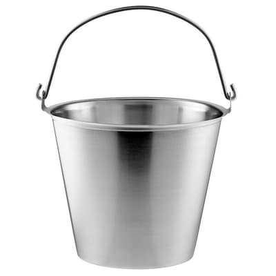 Hook-On Cover for Stainless Steel Pails