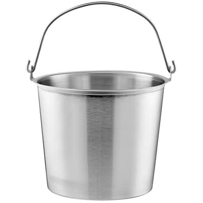 Hook-On Cover for Stainless Steel Pails