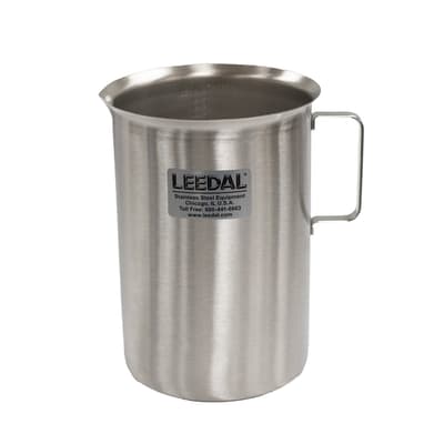 Stainless Steel Measuring Cup, 132-oz, Graduated, 1 Each