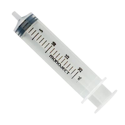 CardinalHealth™ Monoject™ Soft Pack Luer-Lok™ Syringes, 20 mL/cc, Sterile, 40/Box