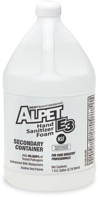Alpet® E3 Foam Hand Sanitizer Secondary Container
