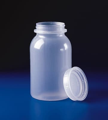 Nalgene® Laboratory Wide-Mouth Round Sample Bottles