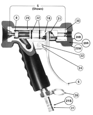 Rubber Cover for the Strahman® M-70 Series Nozzle