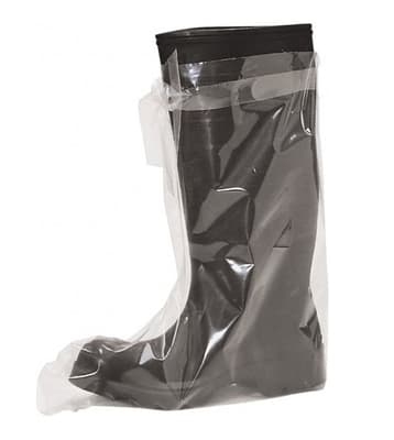 Clear Polyethylene Boot Covers with Tie Top