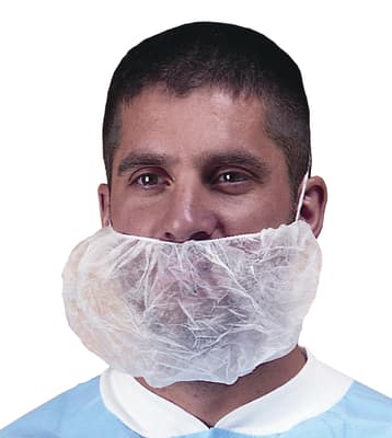 Blue Polypropylene Jumbo Beard Covers