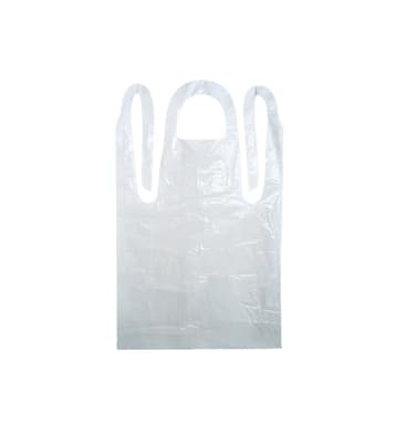 Disposable Polyethylene Aprons, 1.75 Mil, 28" x 46", White, 500/Case