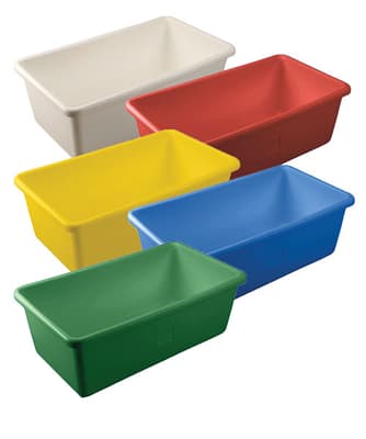 Vikan® Storage Kart Tub with Drain, HDPE, Color-Coded, 1 Each
